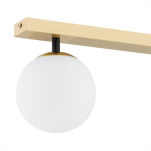 Lampa sufitowa kinkiet FREEMONT 1045 Argon Listwa mosiądz szklane kule - 3