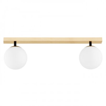 Lampa sufitowa kinkiet FREEMONT 1045 Argon Listwa mosiądz szklane kule