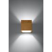 Kinkiet QUAD DREWNO SOLLUX  Lampa Ścienna NOWOCZESNY stal  SL.0491 - 2
