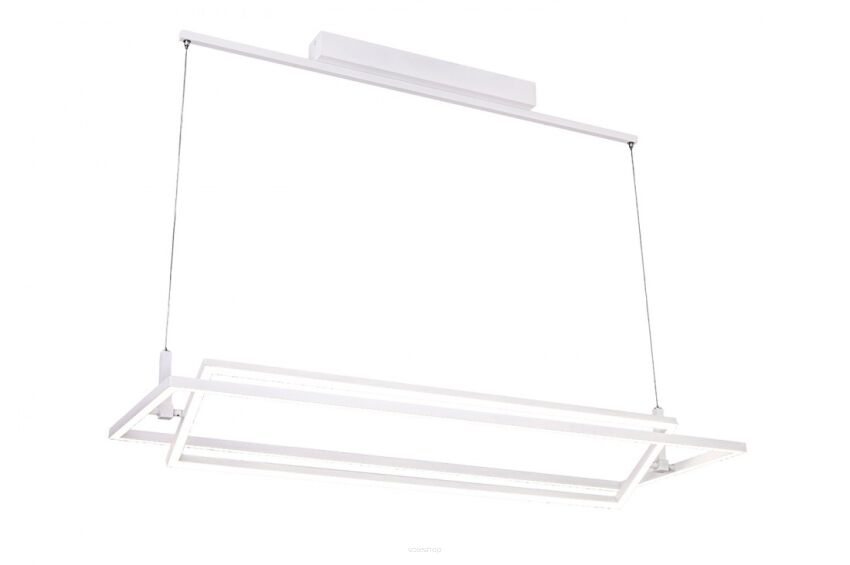 Lampa wisząca VIENA 2911 nowoczesny styl  2 ledowe prostokąty geometryczna kolor biały
