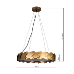 Lampa wisząca SOHO GOLD 24W LED MILAGRO ML6156 - 4