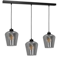 Lampa wisząca SANTIAGO SMOKED dymione szkło 3xE27 MLP6609 