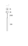 Lampa wisząca STIK 25 ZW LED Labra 5.1767 wysokość 20 cm - 11
