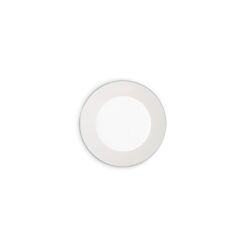 Lampa wpuszczana GROOVE FI1 10W ROUND Ideal Lux  123974   ma kolor biały z alumiunim okrągła
