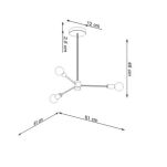 Lampa wisząca LANGO SL.1021 Sollux Lighting minimalistyczna - 6