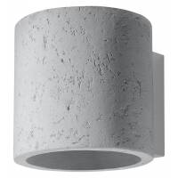 Kinkiet ORBIS Czarny SOLLUX  Lampa Ścienna NOWOCZESNY stal  SL.0486 beton