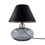 Lampa stołowa MERSIN GRAFIT ZumaLine Klasyczna ze szklaną podstawa 3 kolory klosza