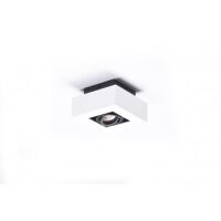 Oprawa natynkowa NIKEA 1 AZ4430 AZZARDO SUFITOWA BIAŁO-CZARNA GU10 