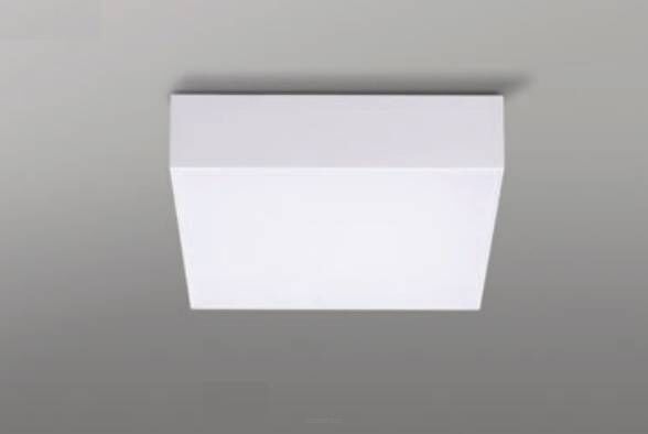 Plafon zewnętrzny CASPER SQUARE Azzardo kwadrat 20 cm biały 3000K/4000K