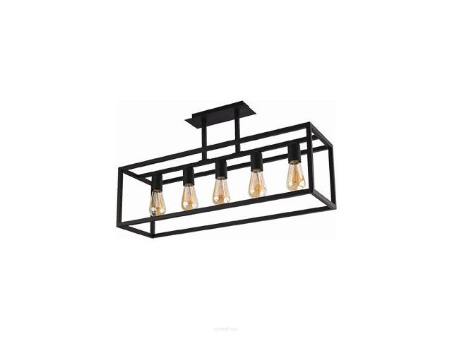 Lampa sufitowa CRATE czarna 5x Nowodvorski 9047 
