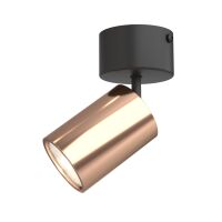 Reflektor spot Kika Mobile Nero / Rose Gold Orlicki Design czarny + różowe złoto regulowany