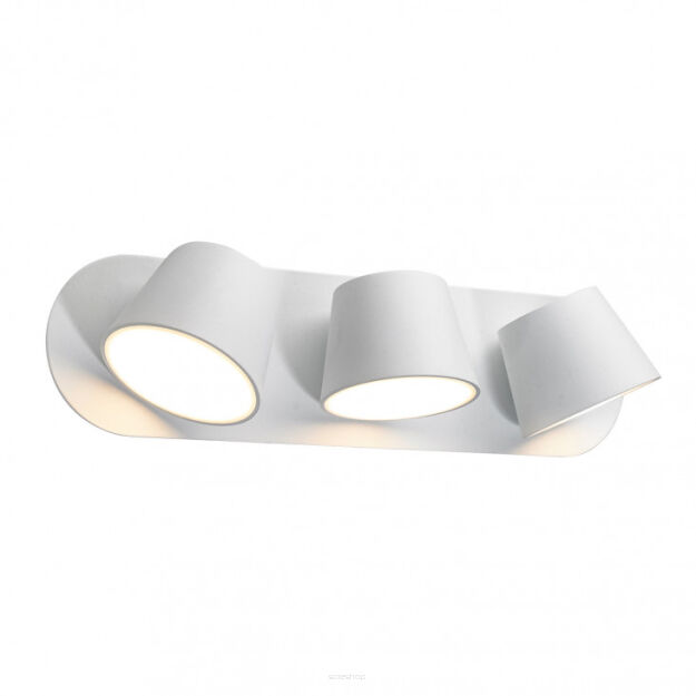 KINKIET KUOLA  Italux MB1350-3 WH  BIAŁA Potrójna oprawa ścienna  LED  IP20