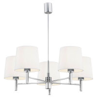 Lampa wisząca BOLZANO 2110 Argon styl glamour 5xE27 biała chrom 