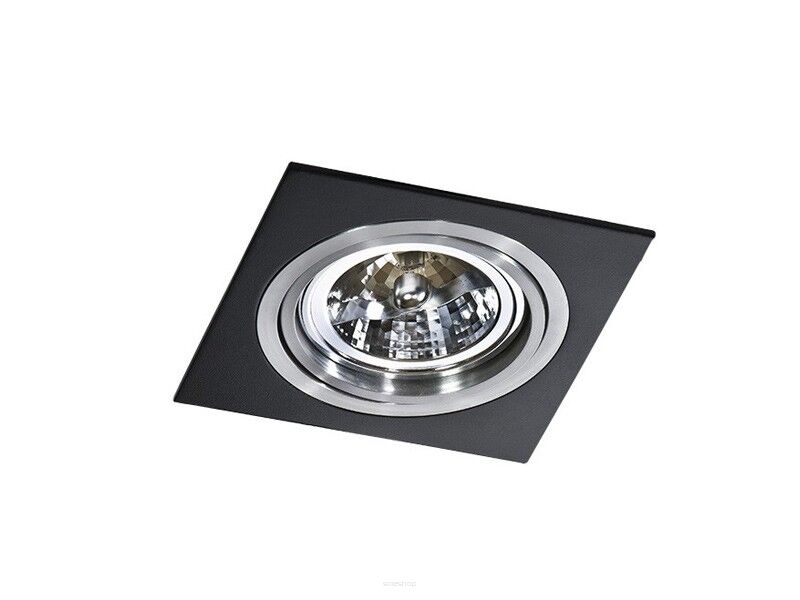 Lampa sufitowa wpuszczana techniczna Siro 1 czarny/aluminium Azzardo AZ0769