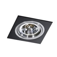 Lampa sufitowa wpuszczana techniczna Siro 1 czarny/aluminium Azzardo AZ0769