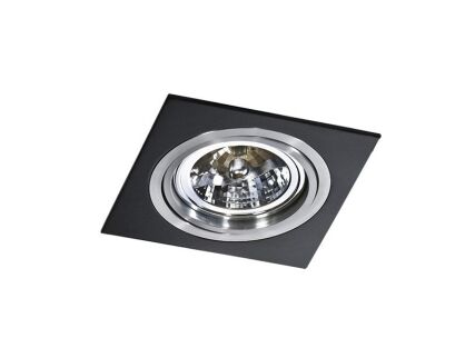 Lampa sufitowa wpuszczana techniczna Siro 1 czarny/aluminium Azzardo AZ0769