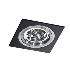 Lampa sufitowa wpuszczana techniczna Siro 1 czarny/aluminium Azzardo AZ0769