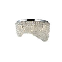 Plafon Carmen  AZzardo 5102-6PXP   z metalu oraz kryształków egipskich nietypowy kształt styl pałacowy kryształow