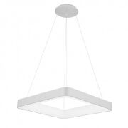 Lampa wisząca GIACINTO Italux UNIWERSALNA LAMPA WISZĄCA W KSZTAŁCIE KWADRATU LED 50W BIAŁA