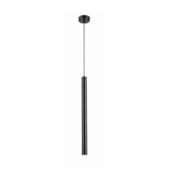 LAMPA WISZĄCA ZUMA LINE LOYA PENDANT P0461-01A-L8L8 TUBA CZARNA DŁUGA LED