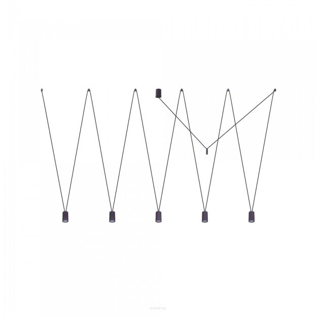 Lampa wisząca More Tone V 5xGU10 czarna 7825