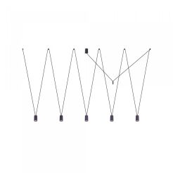 Lampa wisząca More Tone V 5xGU10 czarna 7825