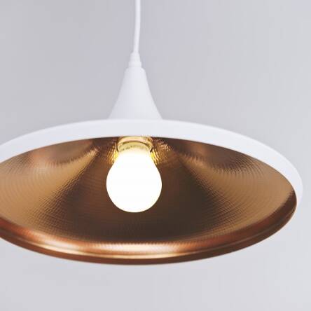 Lampa wisząca Chink AZ1342 biało/złota elegancka