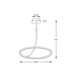 E82907-01 CORIT LAMPA SUFITOWA CZARNA/BLACK ZUMALINE - 3