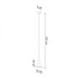 Lampa wisząca TALEJA 1 SL.0983 SOLLUX LIGHTING biały stożek E27 - 3