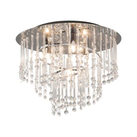 Lampa sufitowa TERRE 19154M ZumaLine Elegancka chrom kryształki