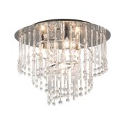 Lampa sufitowa TERRE 19154M ZumaLine Elegancka chrom kryształki