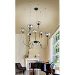 Lampa wisząca Azzardo CONFLUX 8 AZ2639 szklane kule zawieszone na linkach - 3