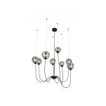 Lampa wisząca Azzardo CONFLUX 8 AZ2639 szklane kule zawieszone na linkach - 2