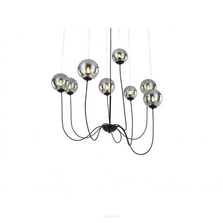 Lampa wisząca Azzardo CONFLUX 8 AZ2639 szklane kule zawieszone na linkach