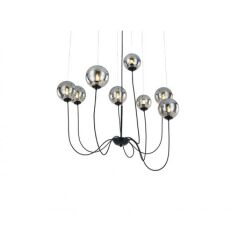 Lampa wisząca Azzardo CONFLUX 8 AZ2639 szklane kule zawieszone na linkach