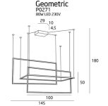 Lampa wisząca MAXLIGHT GEOMETRIC NEW CZARNA P0271 GEOMETRYCZNY NOWOCZESNY - 2