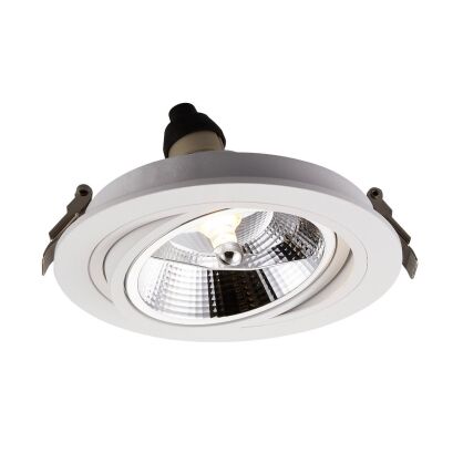 Oprawa wpuszczana CHUCK 111 SL ROUND ARGU10-054 Zumaline biała ruchoma 