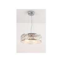 Lampa wisząca Diamante P0236 Maxlight okrągła pałacowa kryształ 38 cm średnicy 