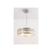 Lampa wisząca Diamante P0236 Maxlight okrągła pałacowa kryształ 38 cm średnicy 