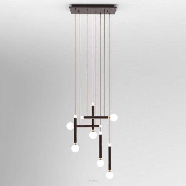 Lampa wisząca LAON PND-2018109-6 Italux Art deco designerska LED