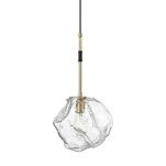 Lampa wisząca ROCK Zumaline P0488-01M-SEACC Nowoczesna luksusowa połączenie czerni i złota E27 - 2