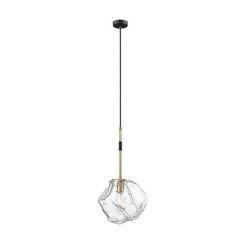 Lampa wisząca ROCK Zumaline P0488-01M-SEACC Nowoczesna luksusowa połączenie czerni i złota E27