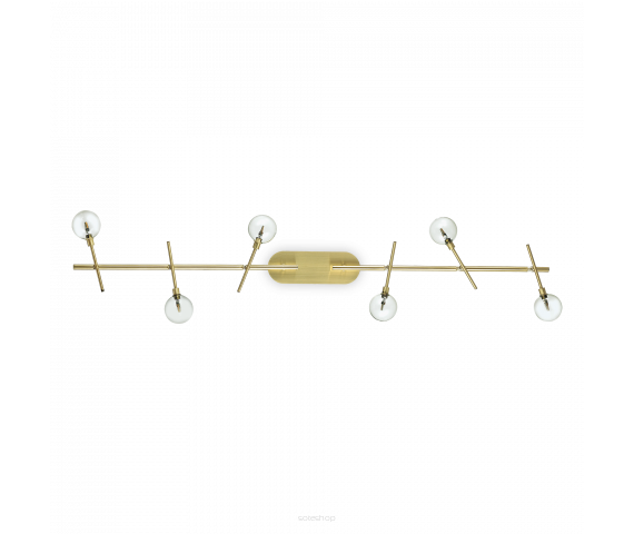 Plafon Maracas PL6 200361 KLASYCZNY IP20 G4 Ideal Lux OPRAWA W STYLU KLASYCZNYM mosiądzowa oprawa sufitowa