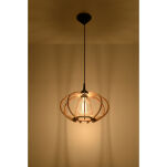 Lampa Wisząca MANDELINO SL.0392 stylowa nietuzinkowa z naturalnego drewna  - 3