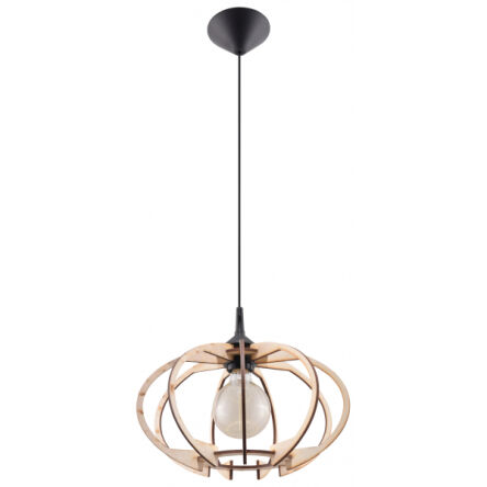Lampa Wisząca MANDELINO SL.0392 stylowa nietuzinkowa z naturalnego drewna 