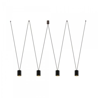 Lampa wisząca More Tone V 5xGU10 czarno/złota 7814