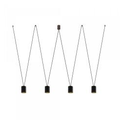 Lampa wisząca More Tone V 5xGU10 czarno/złota 7814
