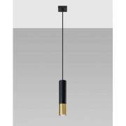 Lampa wisząca LOOPEZ SL.0952 Sollux tuba GU10 czarna złota