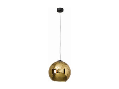 Lampa wisząca POLARIS kula Nowodvorski gold EFEKT LUSTRA 9057  