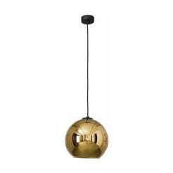 Lampa wisząca POLARIS kula Nowodvorski gold EFEKT LUSTRA 9057  
